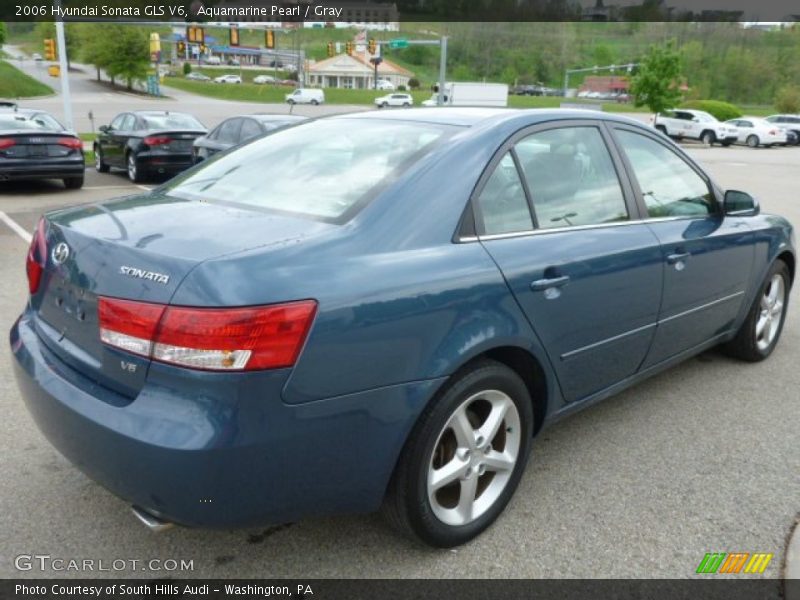 Aquamarine Pearl / Gray 2006 Hyundai Sonata GLS V6