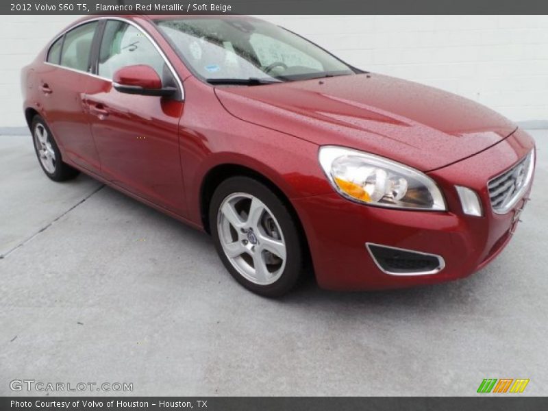 Flamenco Red Metallic / Soft Beige 2012 Volvo S60 T5