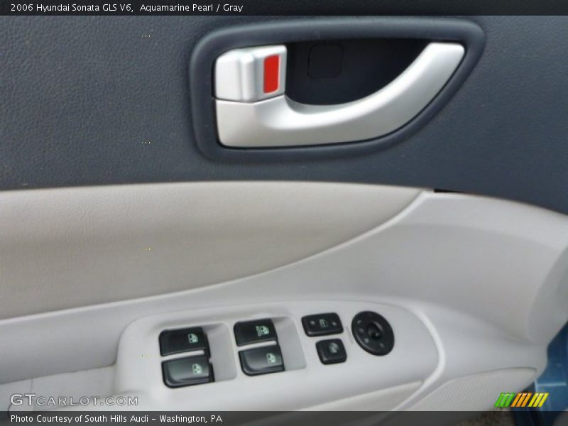 Aquamarine Pearl / Gray 2006 Hyundai Sonata GLS V6