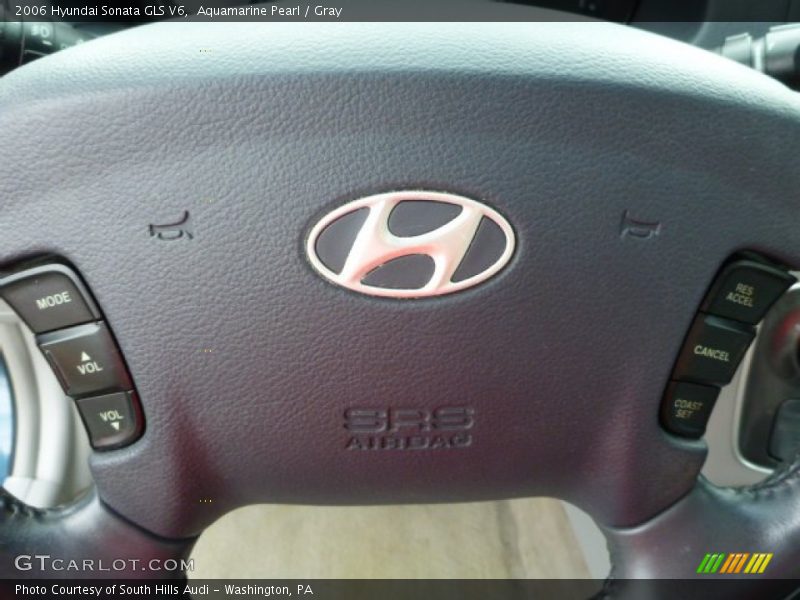 Aquamarine Pearl / Gray 2006 Hyundai Sonata GLS V6
