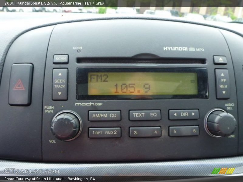 Aquamarine Pearl / Gray 2006 Hyundai Sonata GLS V6
