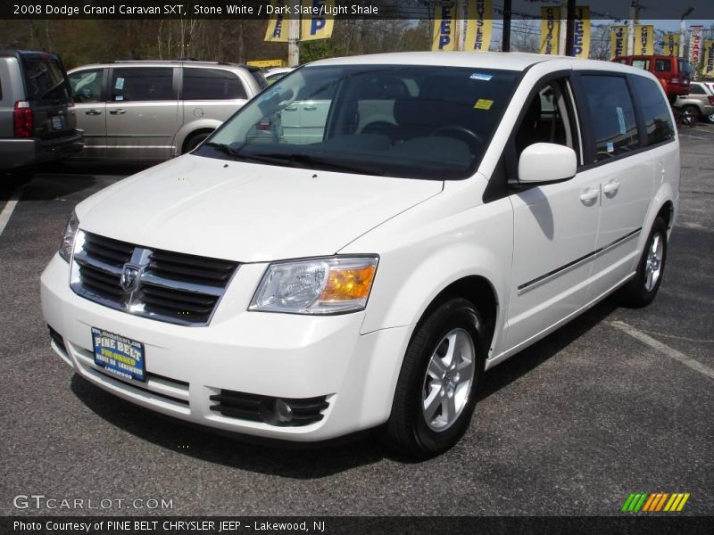 Stone White / Dark Slate/Light Shale 2008 Dodge Grand Caravan SXT