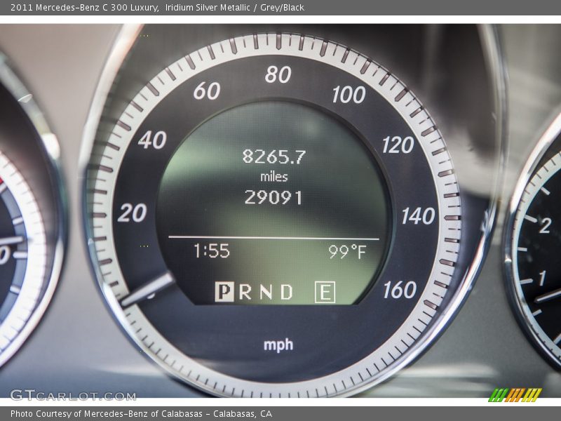 Iridium Silver Metallic / Grey/Black 2011 Mercedes-Benz C 300 Luxury