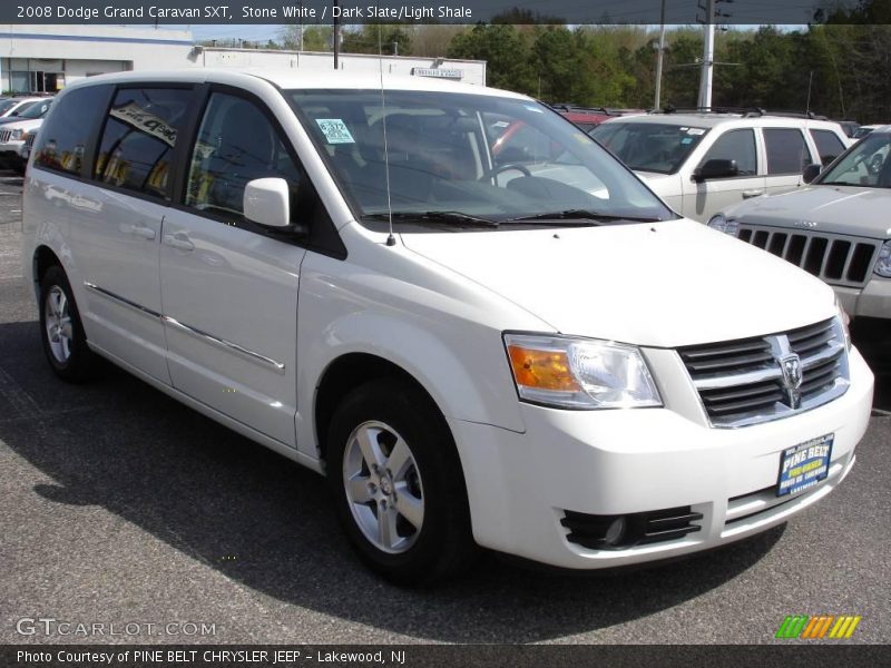 Stone White / Dark Slate/Light Shale 2008 Dodge Grand Caravan SXT