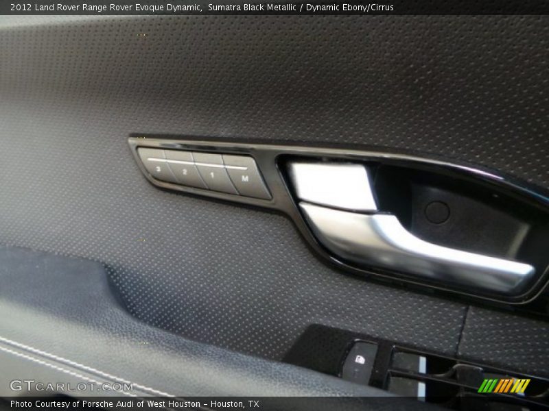 Sumatra Black Metallic / Dynamic Ebony/Cirrus 2012 Land Rover Range Rover Evoque Dynamic
