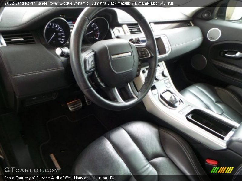 Sumatra Black Metallic / Dynamic Ebony/Cirrus 2012 Land Rover Range Rover Evoque Dynamic