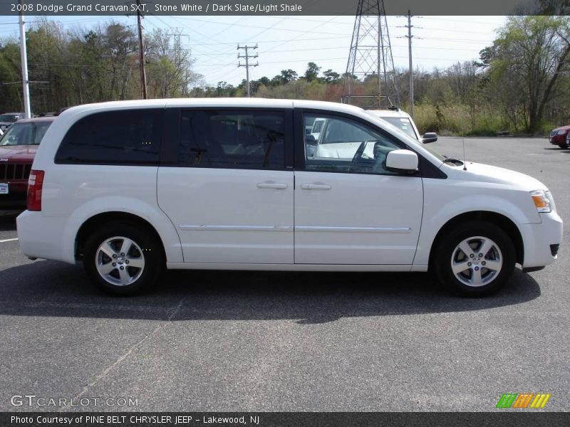 Stone White / Dark Slate/Light Shale 2008 Dodge Grand Caravan SXT