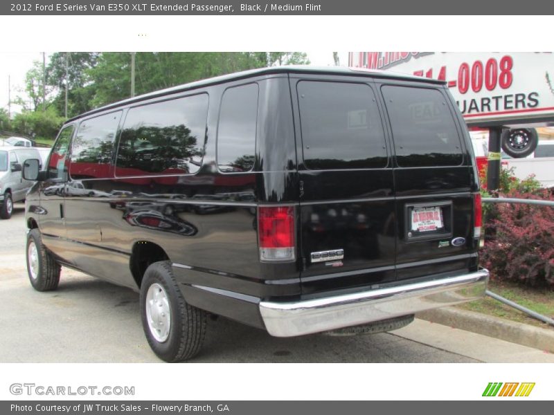 Black / Medium Flint 2012 Ford E Series Van E350 XLT Extended Passenger