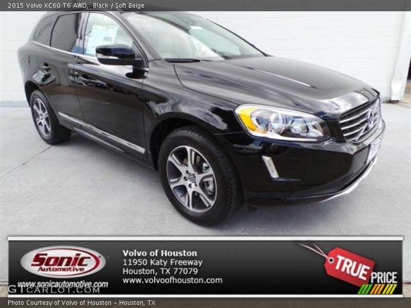 Black / Soft Beige 2015 Volvo XC60 T6 AWD