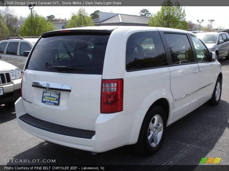 Stone White / Dark Slate/Light Shale 2008 Dodge Grand Caravan SXT