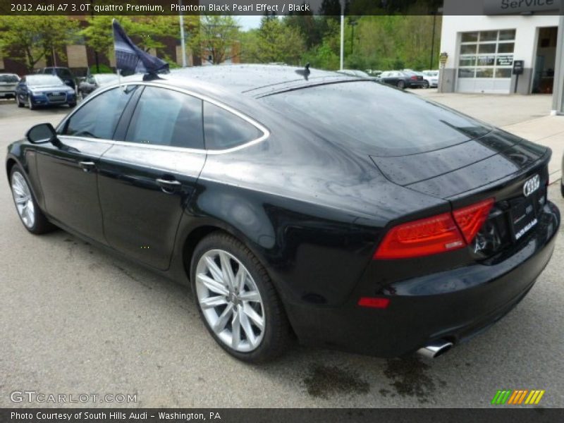 Phantom Black Pearl Effect / Black 2012 Audi A7 3.0T quattro Premium