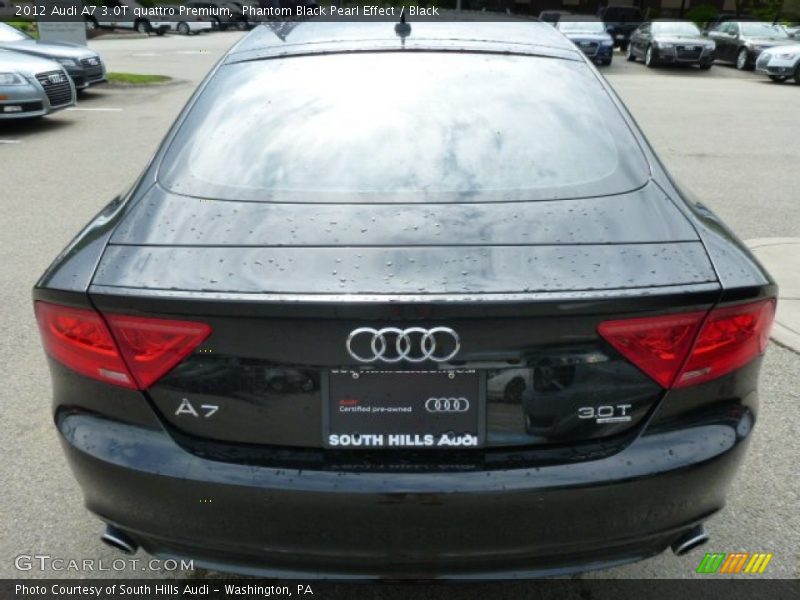 Phantom Black Pearl Effect / Black 2012 Audi A7 3.0T quattro Premium