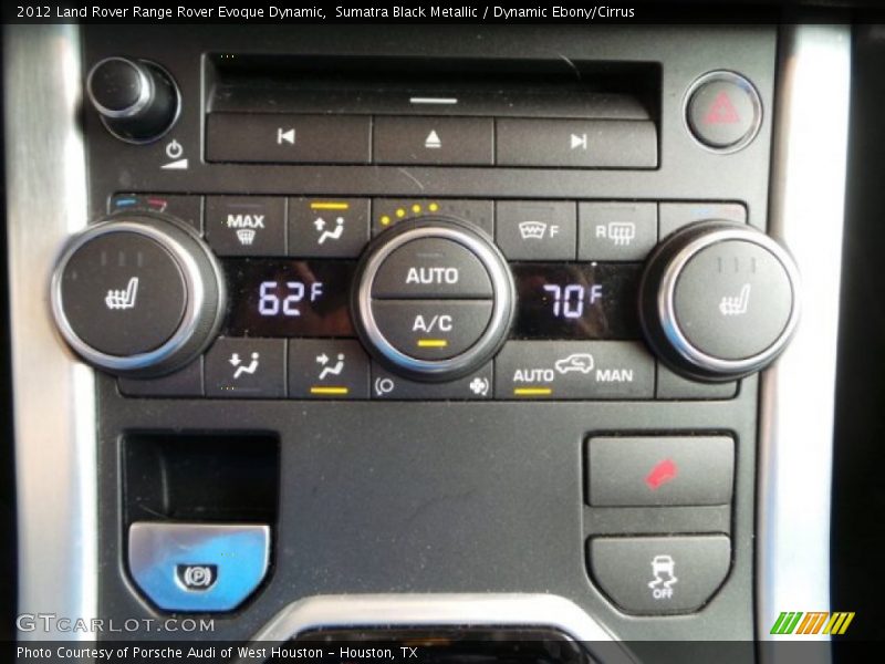 Sumatra Black Metallic / Dynamic Ebony/Cirrus 2012 Land Rover Range Rover Evoque Dynamic
