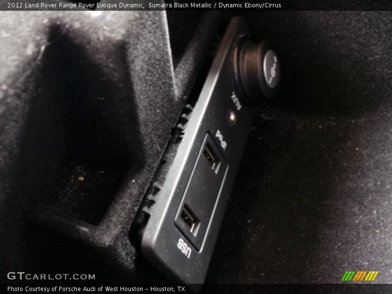 Sumatra Black Metallic / Dynamic Ebony/Cirrus 2012 Land Rover Range Rover Evoque Dynamic