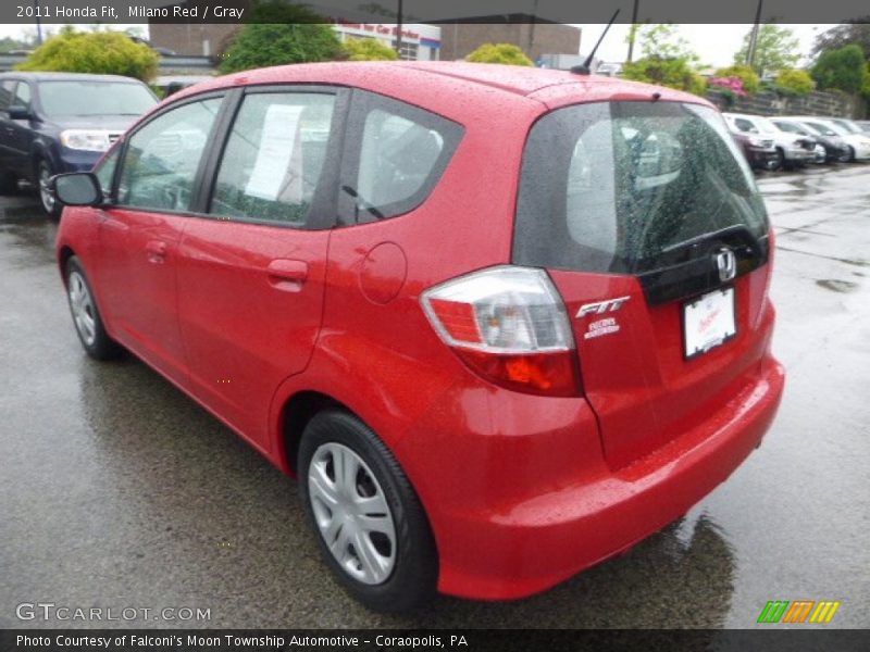 Milano Red / Gray 2011 Honda Fit