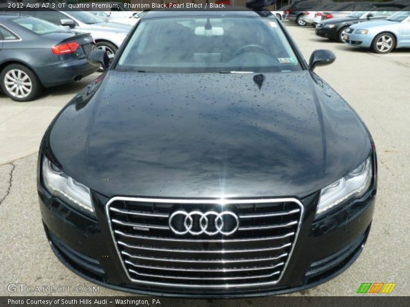 Phantom Black Pearl Effect / Black 2012 Audi A7 3.0T quattro Premium