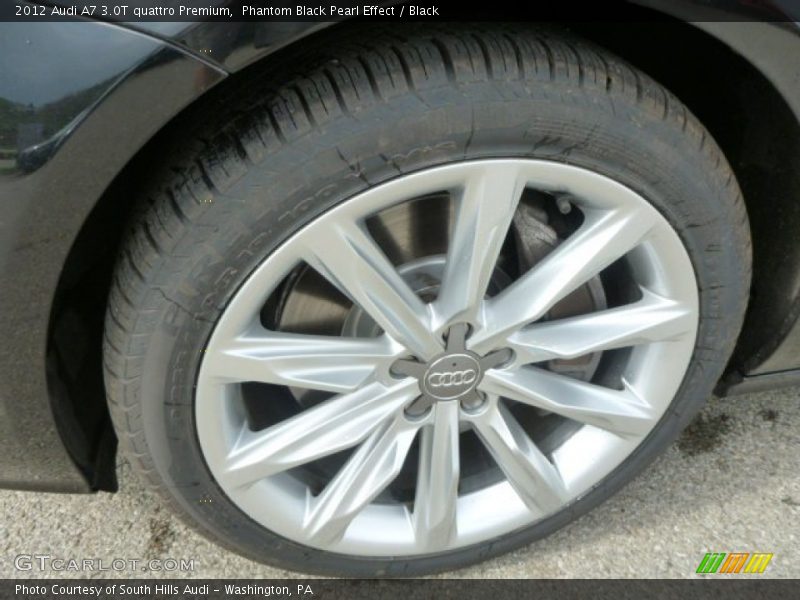Phantom Black Pearl Effect / Black 2012 Audi A7 3.0T quattro Premium