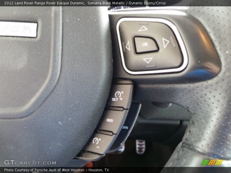 Sumatra Black Metallic / Dynamic Ebony/Cirrus 2012 Land Rover Range Rover Evoque Dynamic