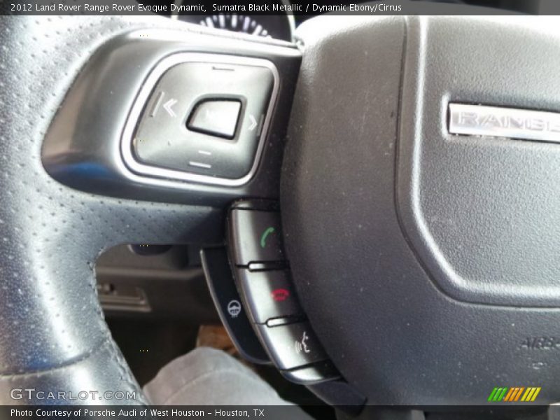 Sumatra Black Metallic / Dynamic Ebony/Cirrus 2012 Land Rover Range Rover Evoque Dynamic