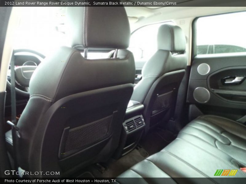 Sumatra Black Metallic / Dynamic Ebony/Cirrus 2012 Land Rover Range Rover Evoque Dynamic