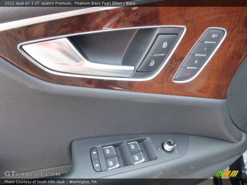Phantom Black Pearl Effect / Black 2012 Audi A7 3.0T quattro Premium