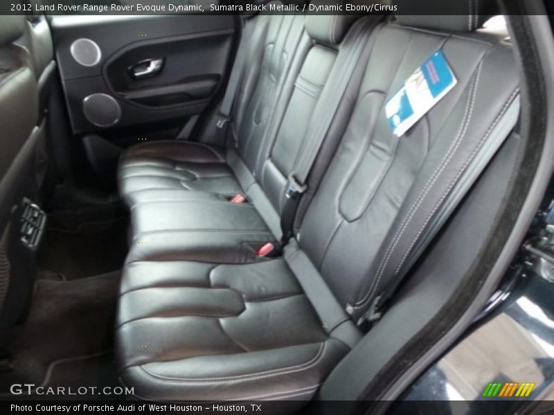 Sumatra Black Metallic / Dynamic Ebony/Cirrus 2012 Land Rover Range Rover Evoque Dynamic