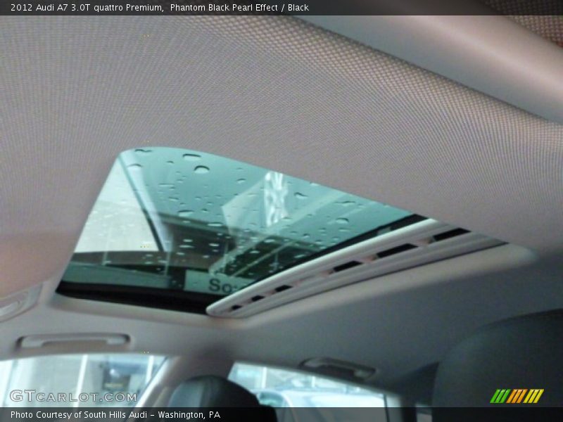 Phantom Black Pearl Effect / Black 2012 Audi A7 3.0T quattro Premium