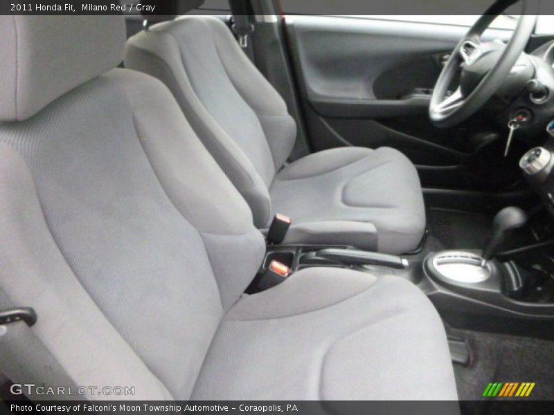 Milano Red / Gray 2011 Honda Fit