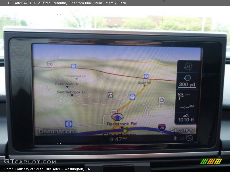 Phantom Black Pearl Effect / Black 2012 Audi A7 3.0T quattro Premium