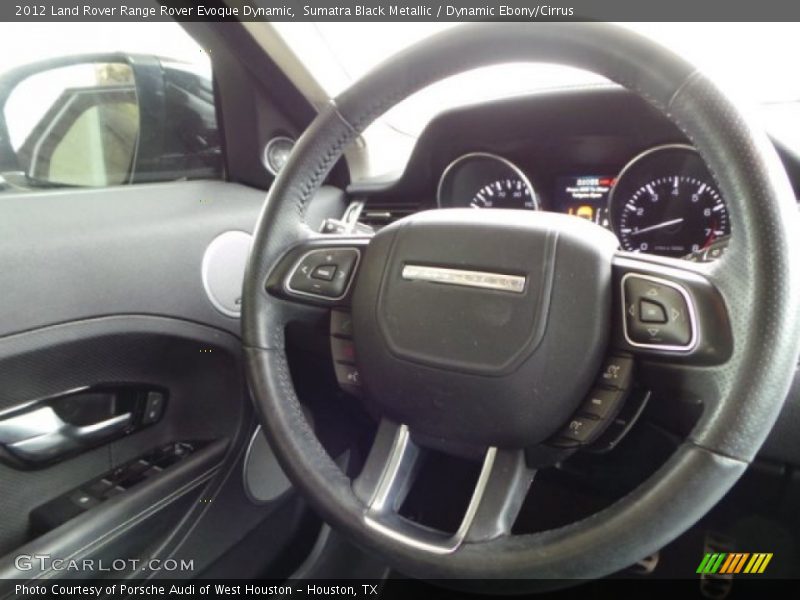 Sumatra Black Metallic / Dynamic Ebony/Cirrus 2012 Land Rover Range Rover Evoque Dynamic