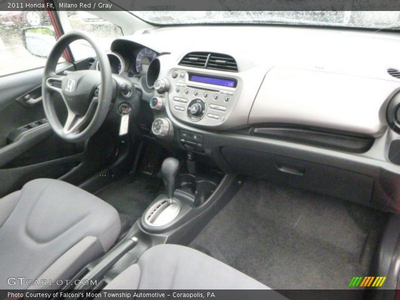 Milano Red / Gray 2011 Honda Fit