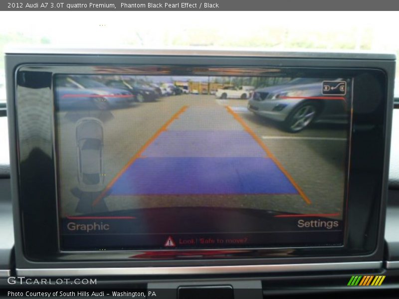 Phantom Black Pearl Effect / Black 2012 Audi A7 3.0T quattro Premium