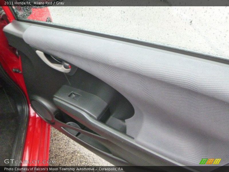 Milano Red / Gray 2011 Honda Fit