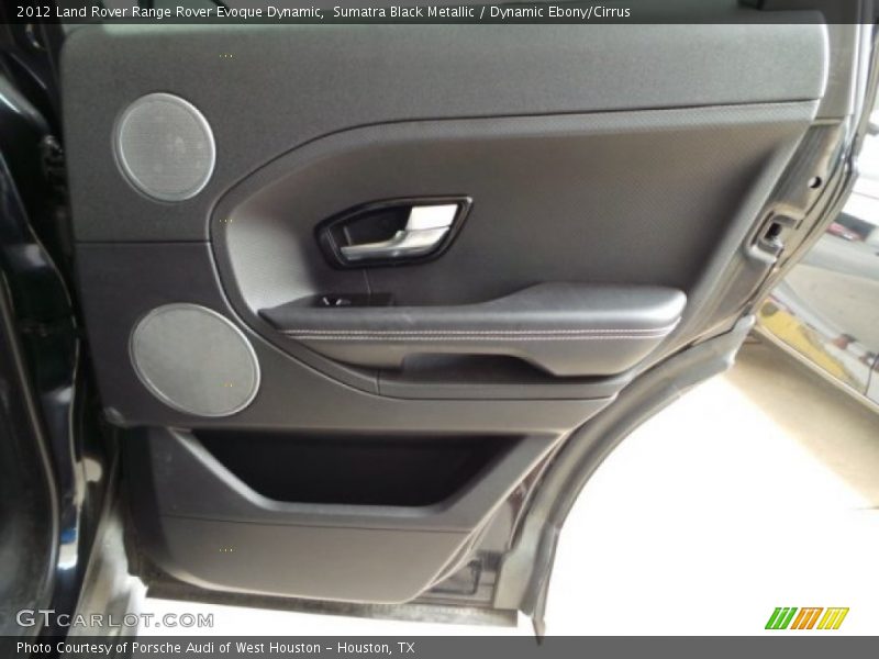 Sumatra Black Metallic / Dynamic Ebony/Cirrus 2012 Land Rover Range Rover Evoque Dynamic