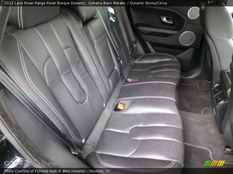 Sumatra Black Metallic / Dynamic Ebony/Cirrus 2012 Land Rover Range Rover Evoque Dynamic