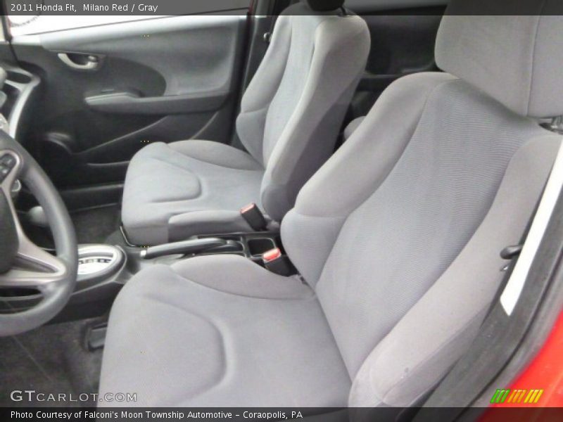 Milano Red / Gray 2011 Honda Fit