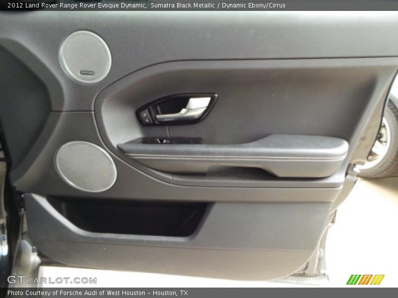Sumatra Black Metallic / Dynamic Ebony/Cirrus 2012 Land Rover Range Rover Evoque Dynamic