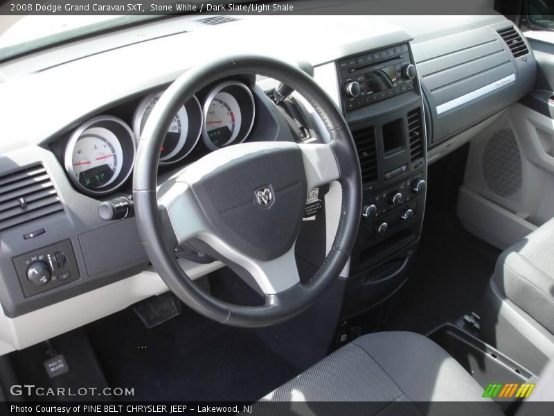 Stone White / Dark Slate/Light Shale 2008 Dodge Grand Caravan SXT