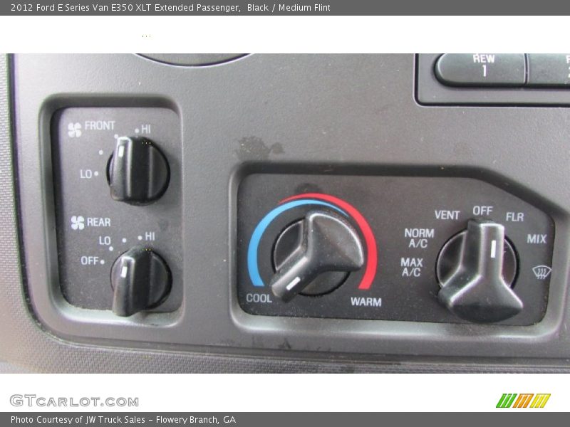 Black / Medium Flint 2012 Ford E Series Van E350 XLT Extended Passenger