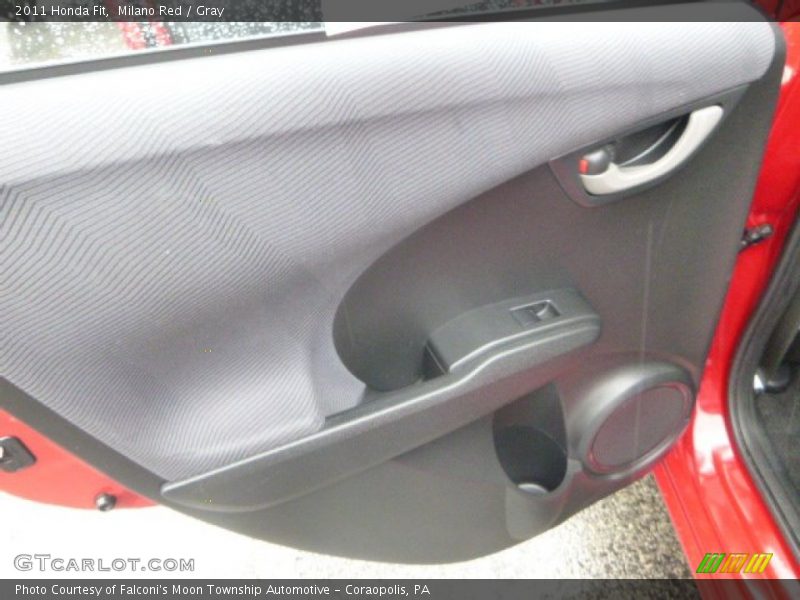 Milano Red / Gray 2011 Honda Fit