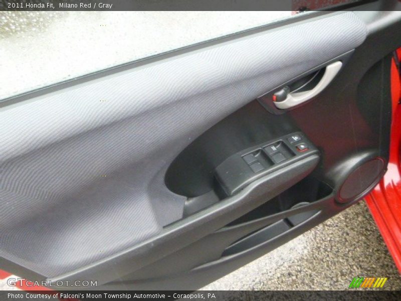 Milano Red / Gray 2011 Honda Fit