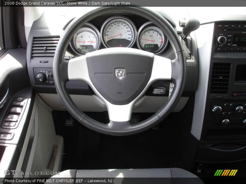 Stone White / Dark Slate/Light Shale 2008 Dodge Grand Caravan SXT
