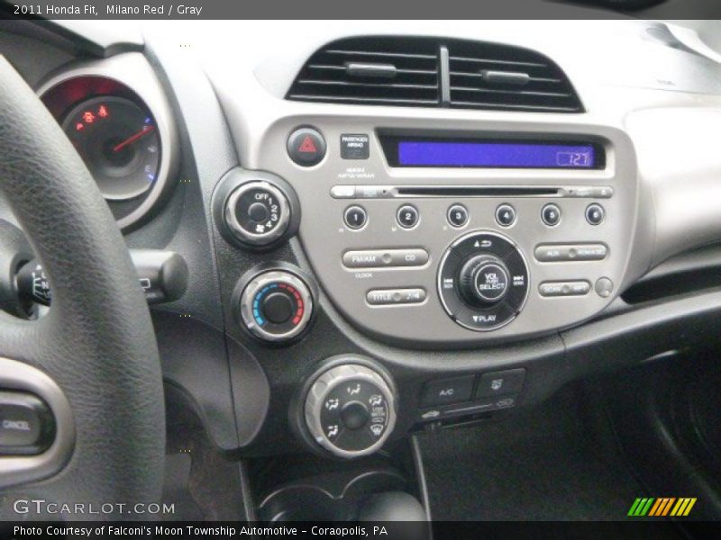 Milano Red / Gray 2011 Honda Fit