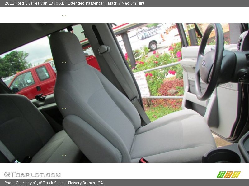 Black / Medium Flint 2012 Ford E Series Van E350 XLT Extended Passenger