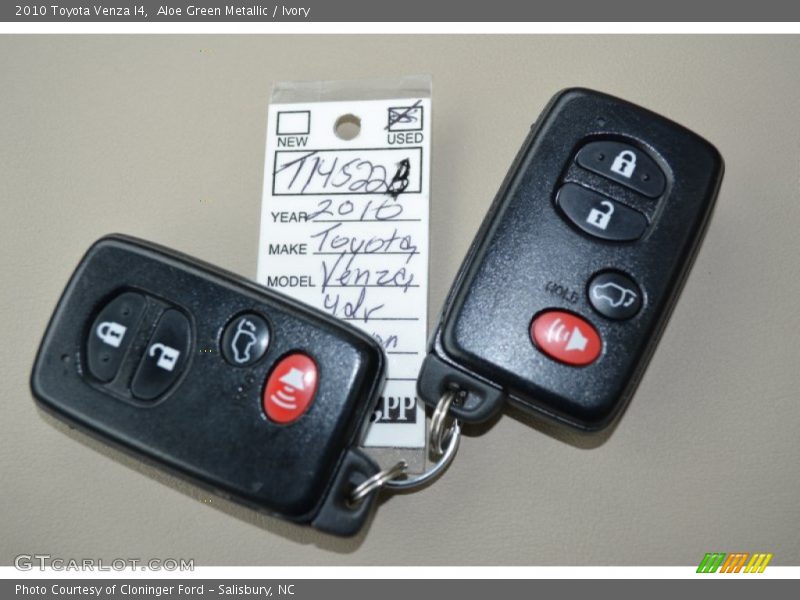 Aloe Green Metallic / Ivory 2010 Toyota Venza I4