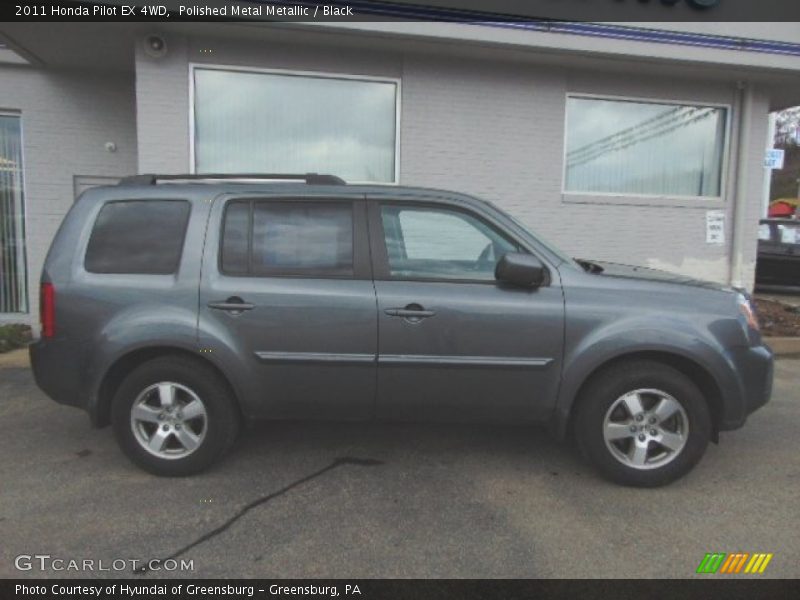Polished Metal Metallic / Black 2011 Honda Pilot EX 4WD