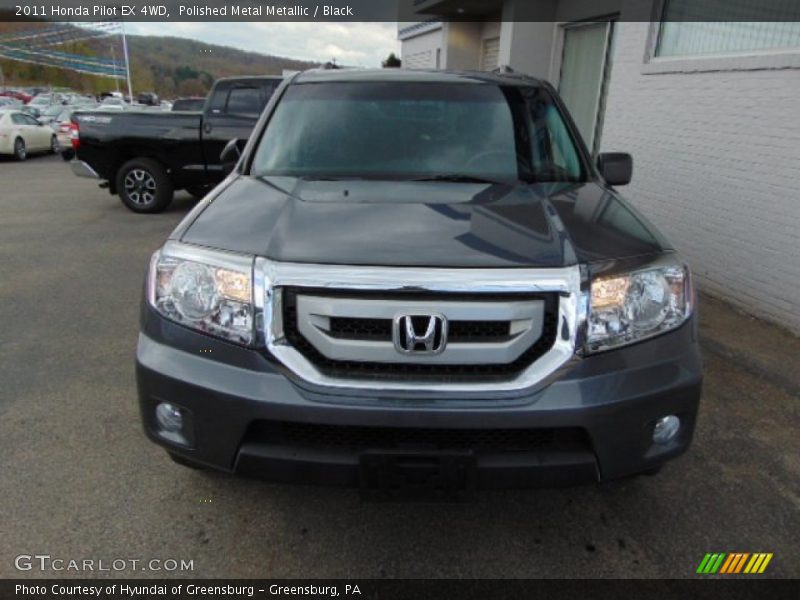 Polished Metal Metallic / Black 2011 Honda Pilot EX 4WD