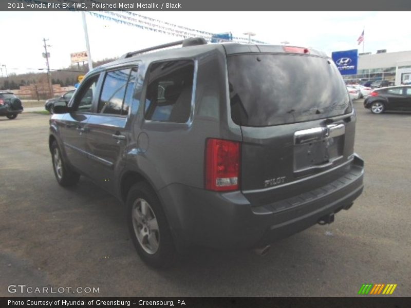 Polished Metal Metallic / Black 2011 Honda Pilot EX 4WD