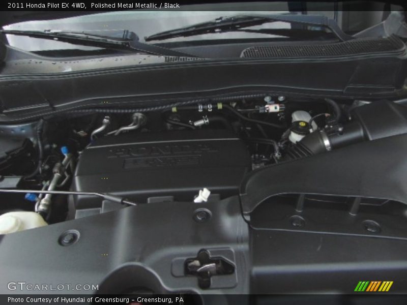 Polished Metal Metallic / Black 2011 Honda Pilot EX 4WD