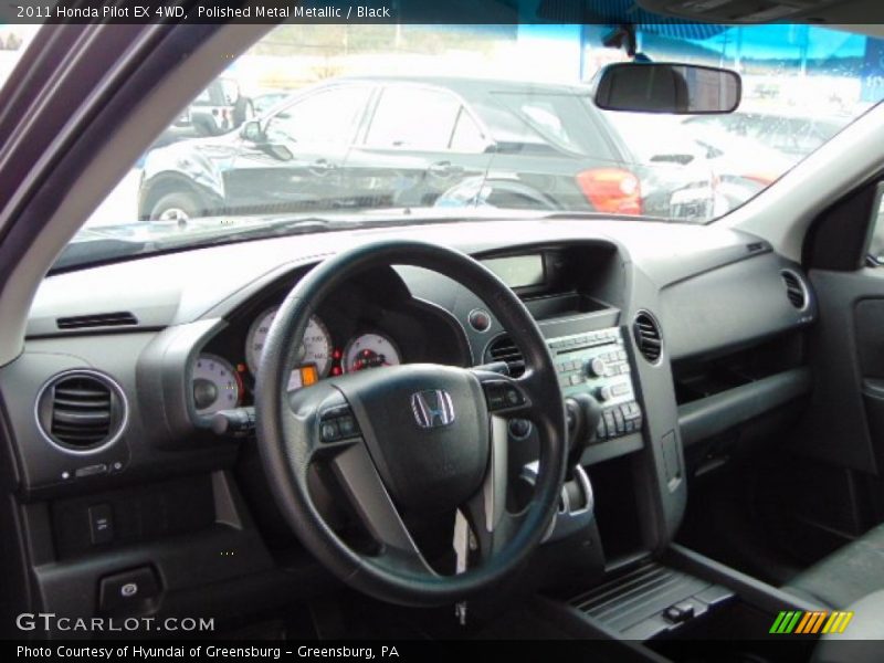Polished Metal Metallic / Black 2011 Honda Pilot EX 4WD